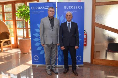 A Cseh Köztársaság nagykövete  és Ivan Koncut nyitotta meg a Plečnik és Prága című kiállítást