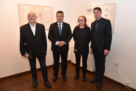 (z leve) dr. Janez Balažic, Janez Magyar, Alenka Galič in Dubravko Baumgartner. Foto: Tomaž Galič